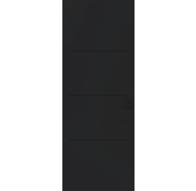 Binnendeur met drie horizontale decoratieve freeslijnen