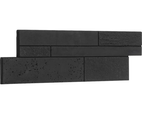 Decoratieve plaat van beton met verschillende oppervlaktestructuren.