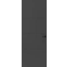 Binnendeur met horizontale groeven en deurklink