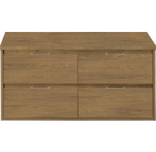 Houten commode met vier laden