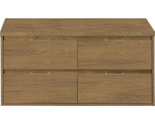 Houten commode met vier laden