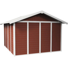 Houten tuinhuis met zadeldak
