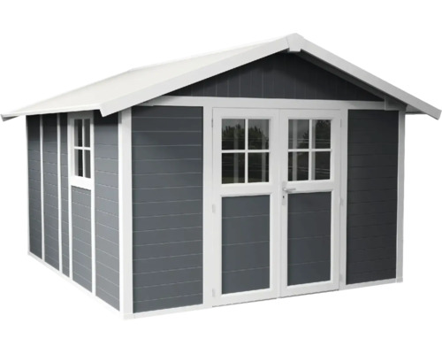 Tuinhuis met dubbele deur en ramen