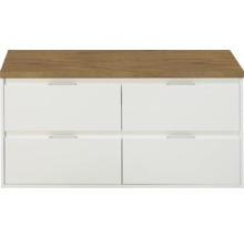 Commode met vier laden en houten blad