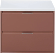 Onderkast met twee laden en witte afdekking