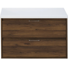 Wastafelonderkast met twee laden en wastafel