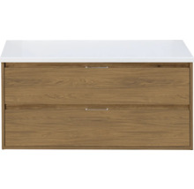 Onderkast met twee laden en wastafelblad