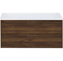 Onderkast voor wastafel met twee laden en wastafelblad