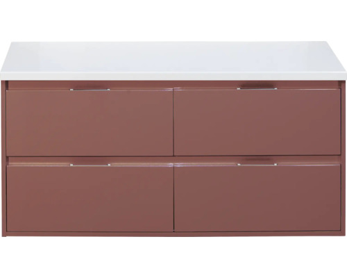 Onderkast met vier laden en witte bovenkant