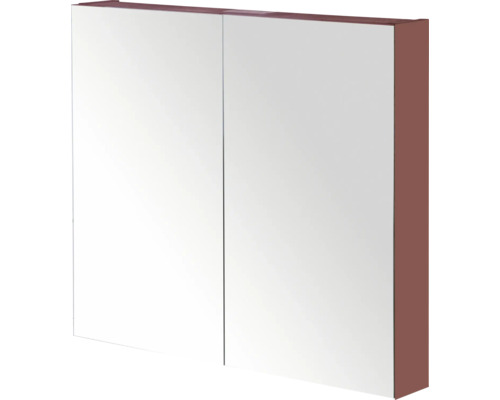 SANOX Spiegelkast Porto enkelzijdig 65x70x13 cm roest rood Spiegelkast met twee deuren