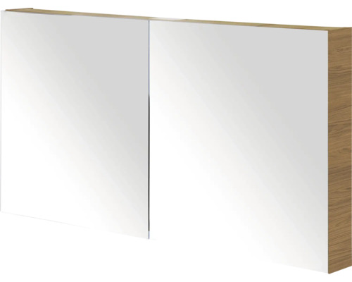 SANOX Spiegelkast Porto dubbelzijdig 65x120x13 cm honey Spiegelkast met twee deuren en houtlook