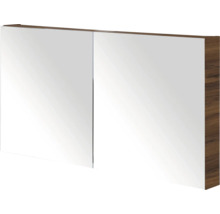 Spiegelkast met twee deuren en houten decor