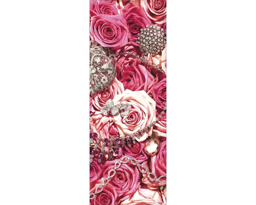 PURE LIVING Schilderij glas A Sea Of Roses 30x80 cm