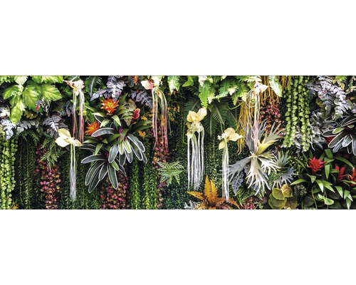PURE LIVING Schilderij glas Vertical Garden 30x80 cm