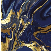 Abstract marmerpatroon met gouden accenten