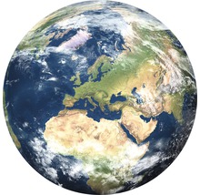 Aanzicht van de aardbol met Europa, Afrika en Azië