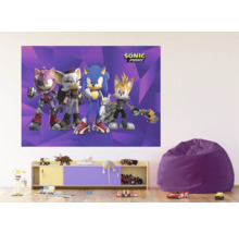 Kinderkamer met Sonic Prime muurschildering, commode en zitzak