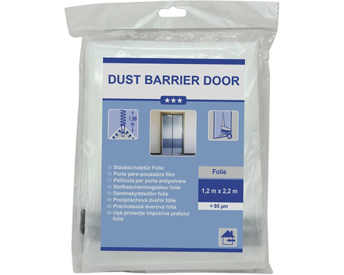 Stofbarrièreddeur van folie, 1,2 meter bij 2,2 meter