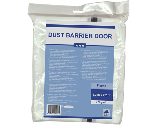 Stofschutdeur van fleece, 1,2 meter bij 2,2 meter