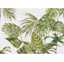 Behang met bladerpatroon