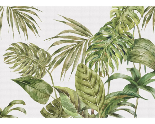 Behang met bladerpatroon