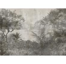 Fotobehang met landschapsmotief, inclusief bomen en planten