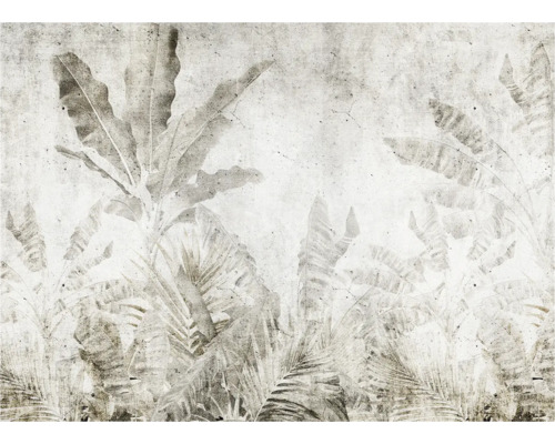 Behang met palmmotief