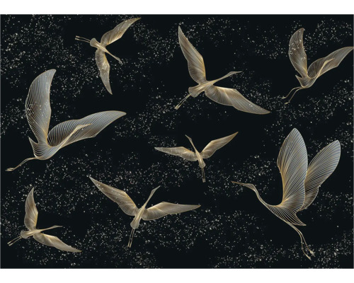 Behang met kraanvogelmotief voor wanddecoratie