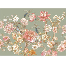 Behang met bloemmotief voor wanddecoratie