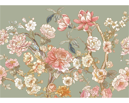 Behang met bloemmotief voor wanddecoratie