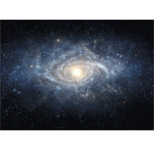 Spiraalvormig sterrenstelsel in de ruimte met sterren