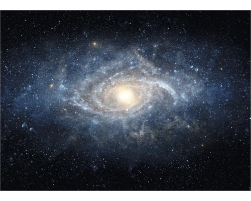 Spiraalvormig sterrenstelsel in de ruimte met sterren