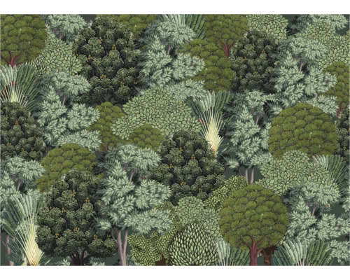 Behang met bosmotief voor wanddecoratie