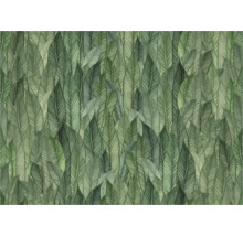 Behang met bladerpatroon