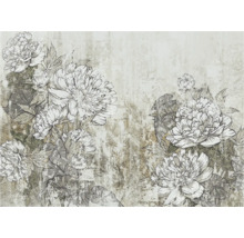 Behang met bloemmotief