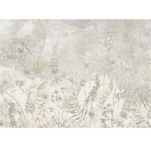 Behang met wilde bloemenpatroon voor een natuurlijk wanddesign