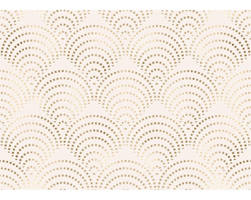 Decoratief behang met halve cirkelpatronen