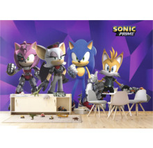 Fotobehang met Sonic Prime-motieven in de kinderkamer