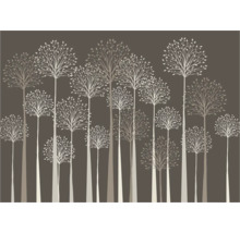 Behang met boommotief