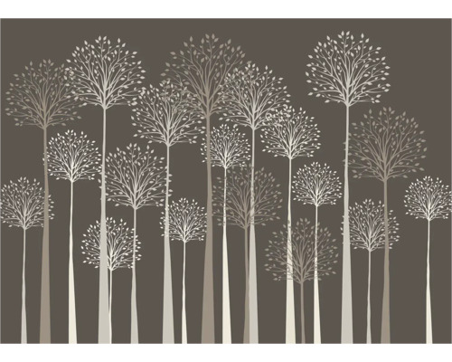 Behang met boommotief