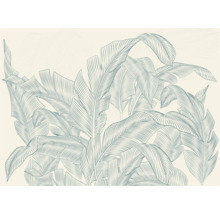 Illustratie van bananenbladmotief voor wanddecoratie