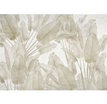 Behang met bladerenmotief