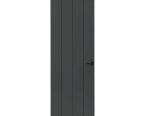 PERTURA Binnendeur 787 opdek links grijs afgelakt 201,5x68 cm Grijze binnendeur met deurklink