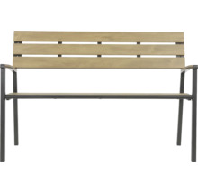 Tuinbank met armleuning en houten latten