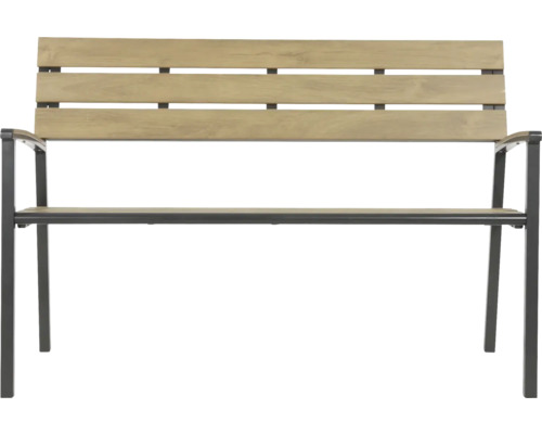 Tuinbank met armleuning en houten latten