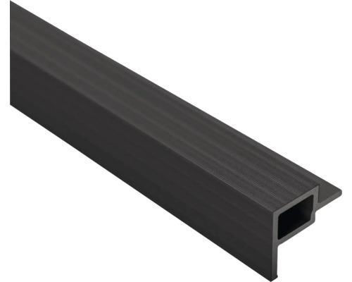 WPC Eindprofiel antraciet 2700x49x36 mm Doucheafdichtingsprofiel