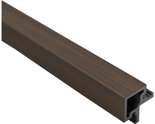 WPC Hoekprofiel donkerbruin 2700x36x36 mm Terrasplank van kunststof