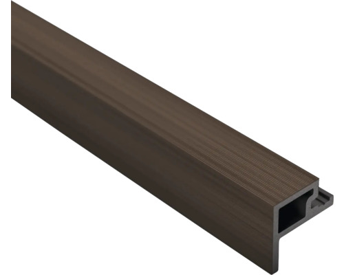 WPC Startprofiel donkerbruin 2700x49x36 mm Terrasplank van kunststof