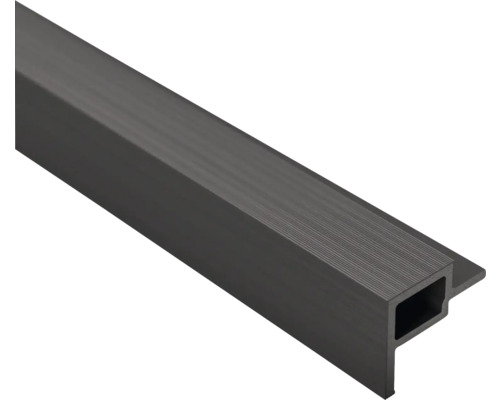 WPC Eindprofiel lichtgrijs 2700x49x36 mm Kunststof afwerkingsprofiel