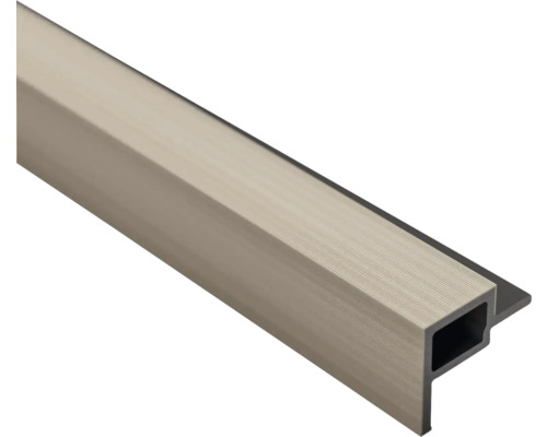 WPC Eindprofiel zand 2700x49x36 mm Profielstrip voor interieurbouw